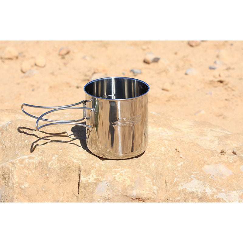 BasicNature Edelstahlbecher 'Space Safer' 0,6 L