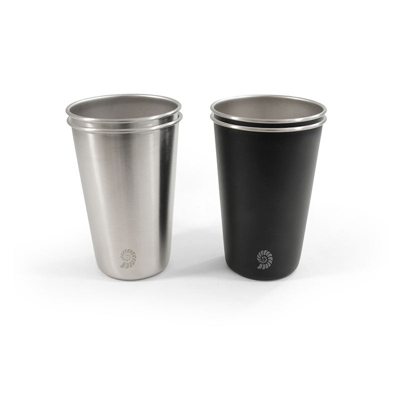 Origin Outdoors Edelstahlbecher Set 'Livingstone' - 4 Stück 0,475 L