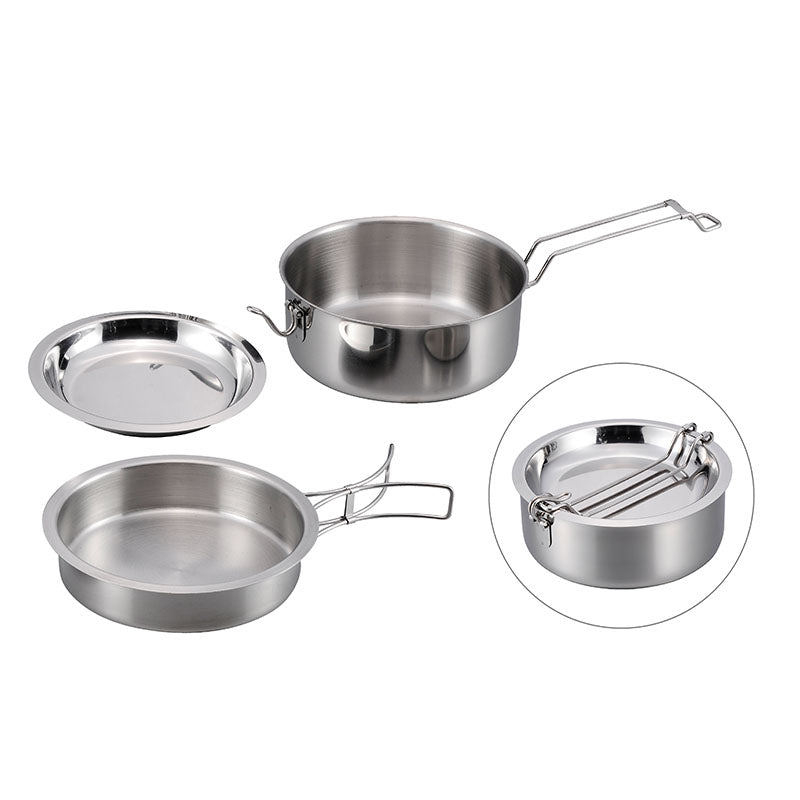 Origin Outdoors Edelstahlkochset 'Snap-Pack'
