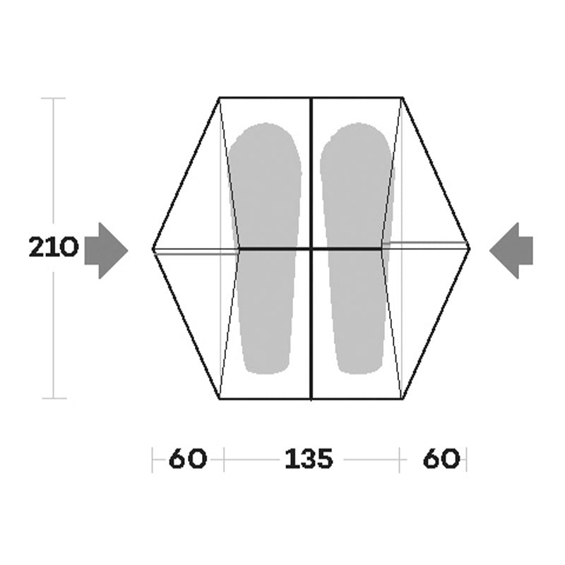 Ferrino tent 'Grit' 2 persons