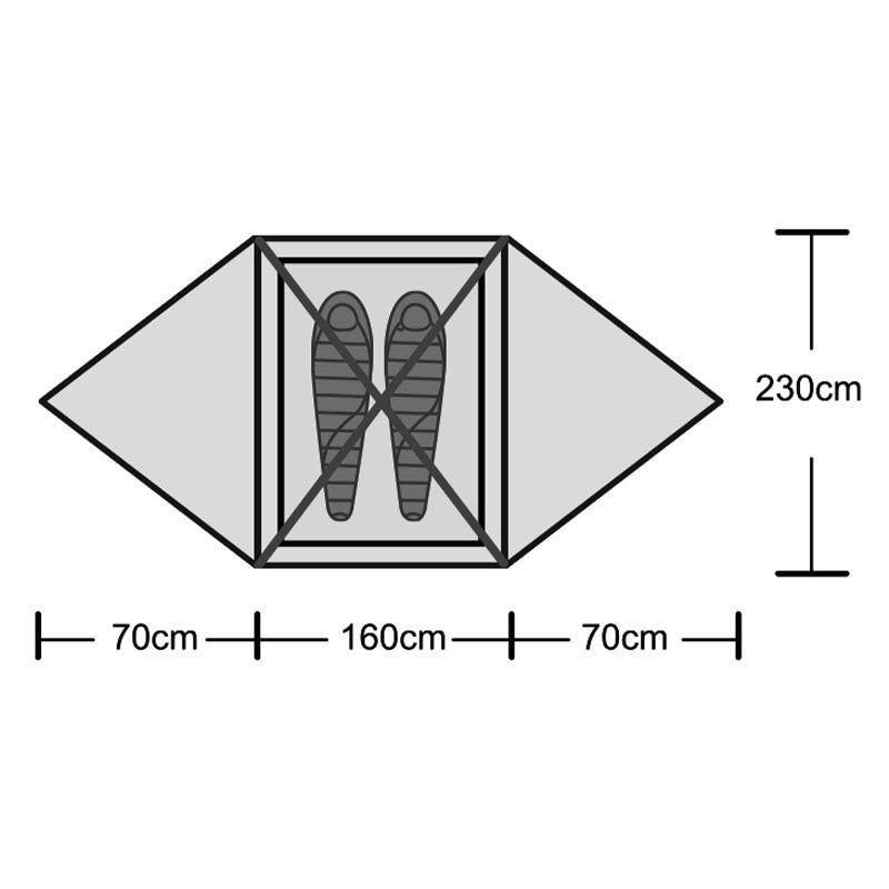 Origin Outdoors tent 'Snugly' 2 persons