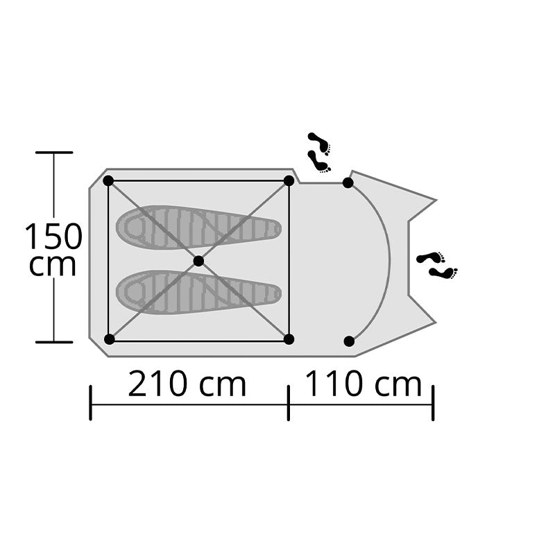 Origin Outdoors tent 'Hyggelig' 2 persons