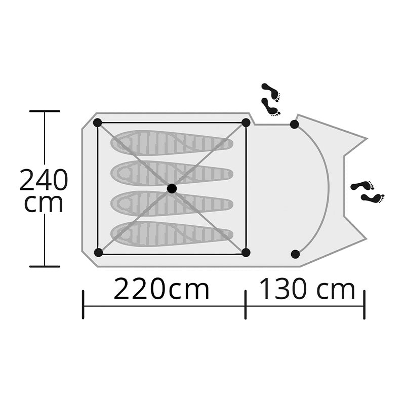 Origin Outdoors tent 'Hyggelig' 4 persons