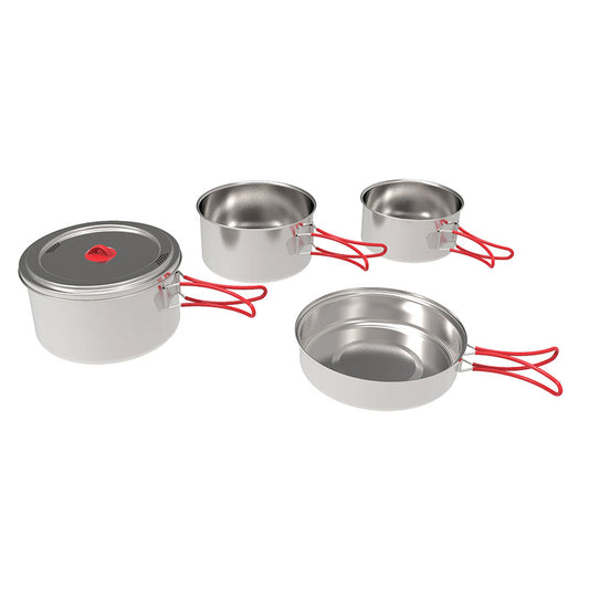 Coghlans stainless steel cooking set 'Family'